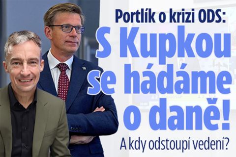 Portlík o krizi ODS: S Kupkou se hádáme o daně!