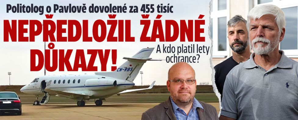 Politolog o Pavlově vyúčtování 455 tisíc: Nepředložil důkazy