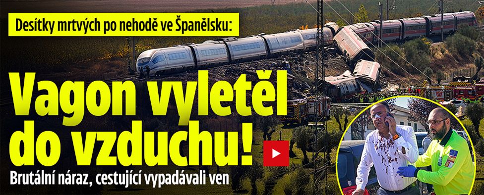 Desítky mrtvých ve Španělsku: Vagon vyletěl do vzduchu!