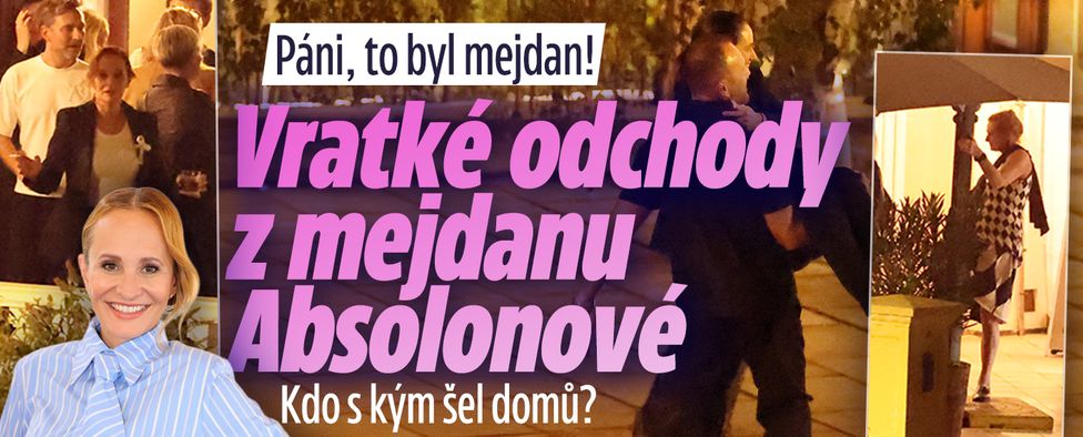 Rozjuchané odchody z narozenin Absolonové