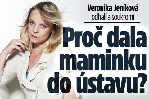 Veronika Jeníková odhalila soukromí: Proč dala maminku do ústavu?