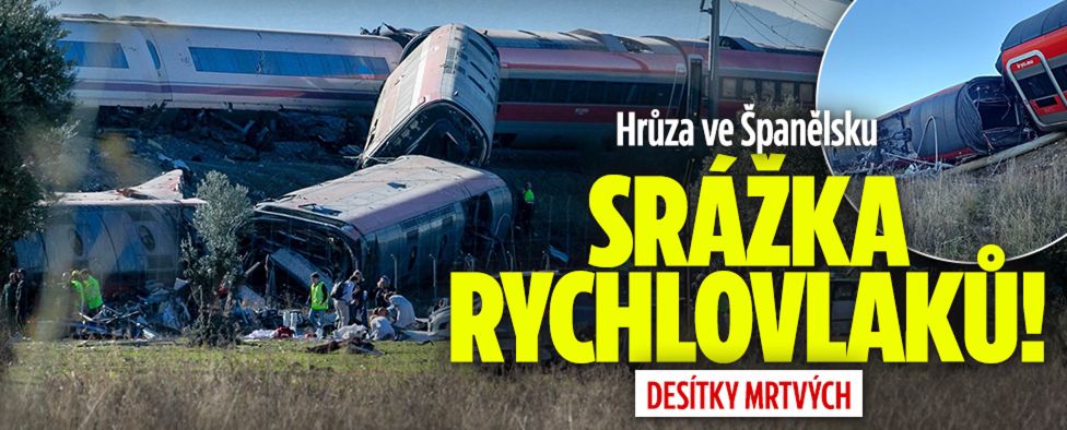 Srážka rychlovlaků ve Španělsku! Desítky mrtvých