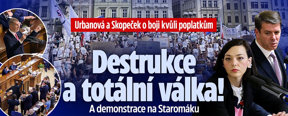 Urbanová a Skopeček o boji kvůli poplatkům: Destrukce a válka