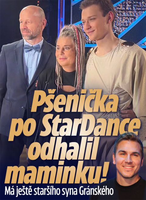 Pšenička po StarDance odhalil maminku! Je i máma Gránského