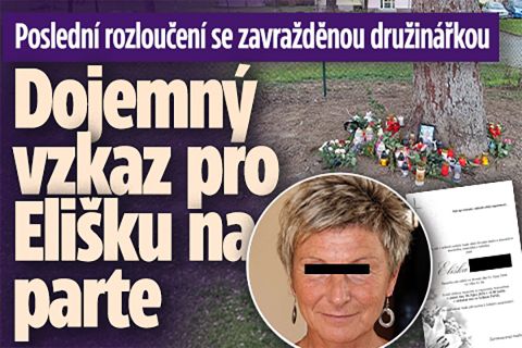 Rozloučení se zavražděnou družinářkou: Vzkaz na parte