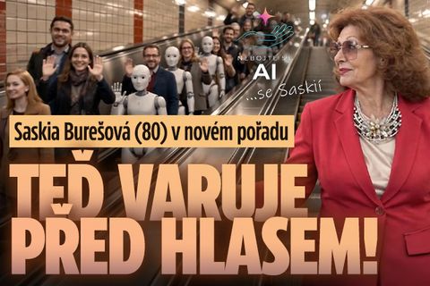 Saskia Burešová (80) v novém pořadu Nebojte se AI