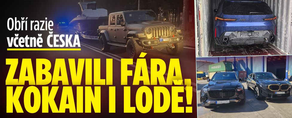 Obří razie včetně Česka: Zabavili fára, kokain i lodě!