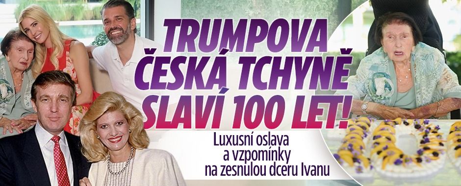 Happy birthday, babi! Klan Trumpů slavil stovku Ivaniny mámy