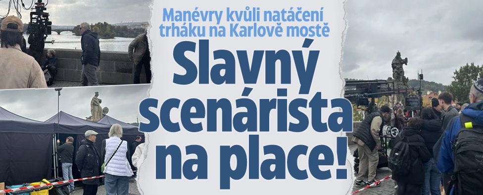 Filmaři obsadili Karlův most! Dorazil i slavný scenárista