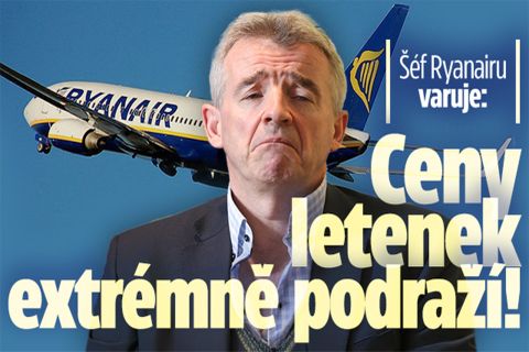 Šéf Ryanairu varuje: Ceny letenek extrémně podraží!