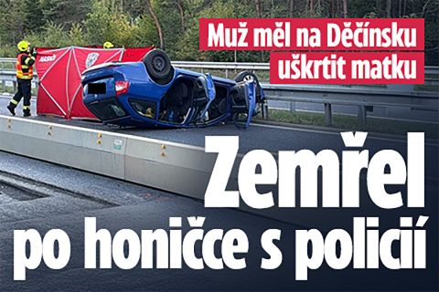 Muž měl uškrtit matku: Zemřel po honičce s policií