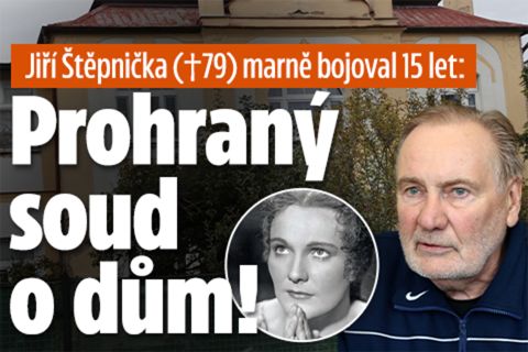 Štěpnička (†79) marně bojoval 15 let: Prohraný soud o dům