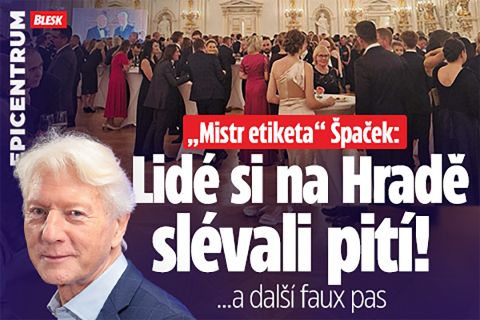 „Mistr etiketa“ Špaček: Lidé si po vyznamenání slévali pití