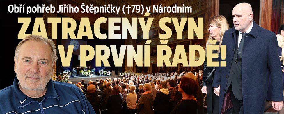 Pohřeb Štěpničky v Národním: Zatracený syn v první řadě!