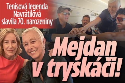 Navrátilová slavila 70. narozeniny: Mejdan v tryskáči!