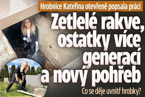 Hrobnice Kateřina popsala práci: Zetlelé rakve i nový pohřeb
