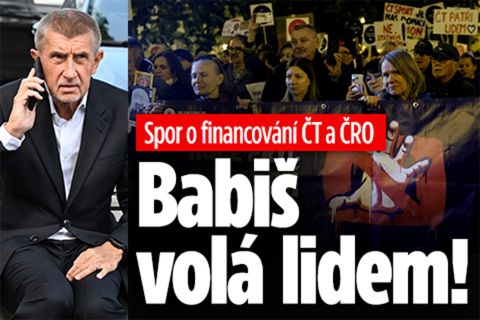 Vyhrocený spor o financování ČT a ČRO: Babiš volá lidem!