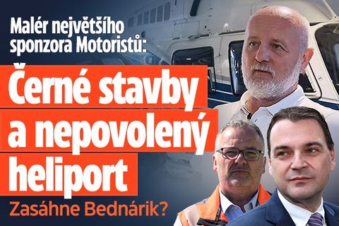 Černé stavby u sponzora Motoristů: Bednárik chce zasáhnout