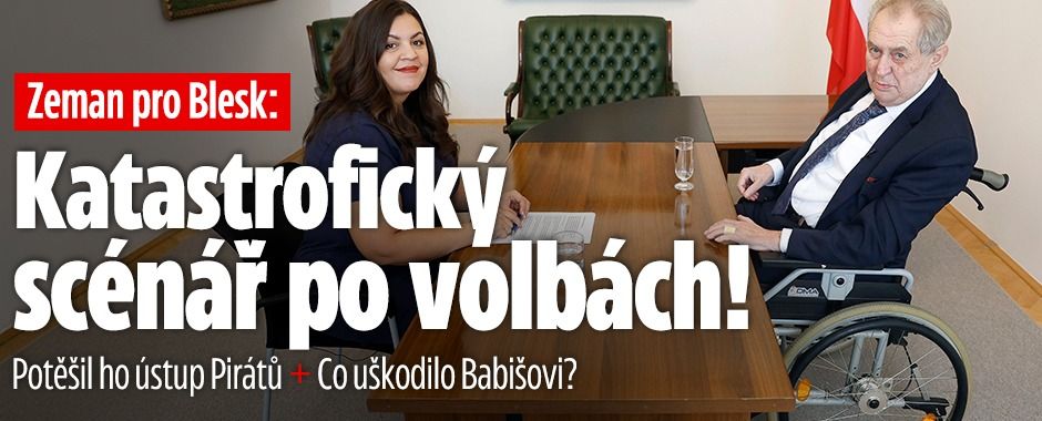 Zeman pro Blesk: Babišově vládě uškodil šílený schodek