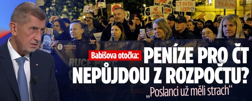 Babišova otočka: Peníze na ČT a ČRo nepůjdou z rozpočtu?!