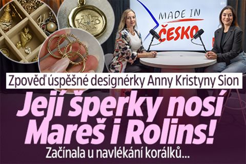 Zpověď úspěšné designérky: Její šperky nosí Rolins i Mareš
