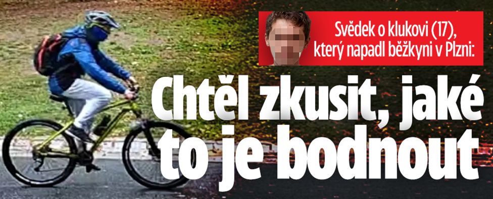 Mladík bodl běžkyni v Plzni: Chtěl vědět, jaké to je?!