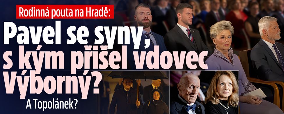 Rodinná pouta na Hradě: Pavel se syny, Topolánek se ženou