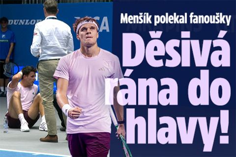 Menšík polekal fanoušky: Děsivá rána do hlavy!