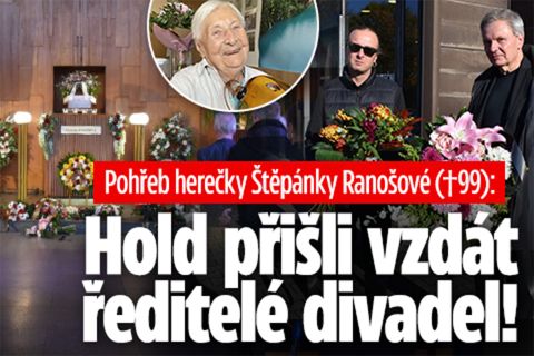 Poslední sbohem Štěpánce Ranošové (†99): Ředitelé vzali hold