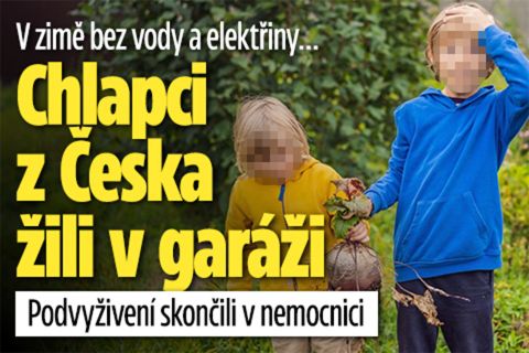 Chlapci z Česka žili v garáži bez vody: Skončili v nemocnici