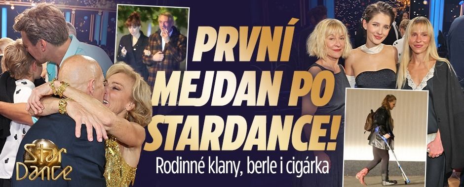 První mejdan po StarDance! Rodinné klany, berle i cigárka!