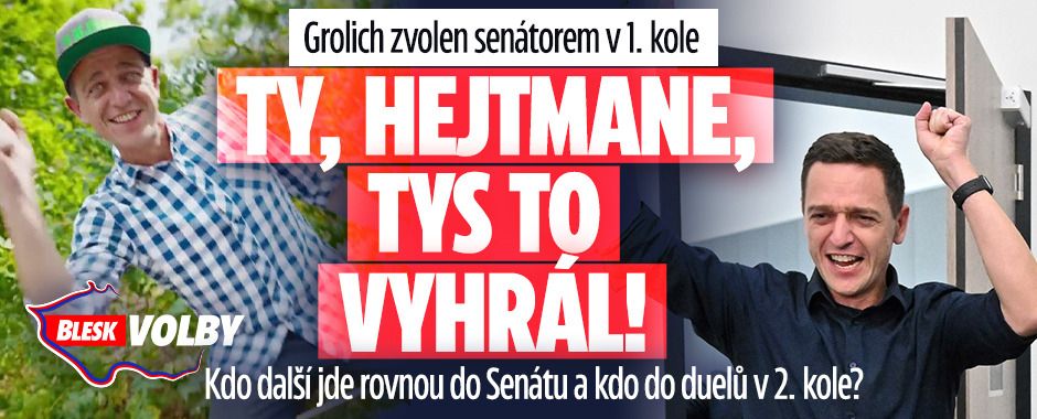 Grolich slaví vítězství v 1. kole! V bitvě o Senát zvolen i Grulich