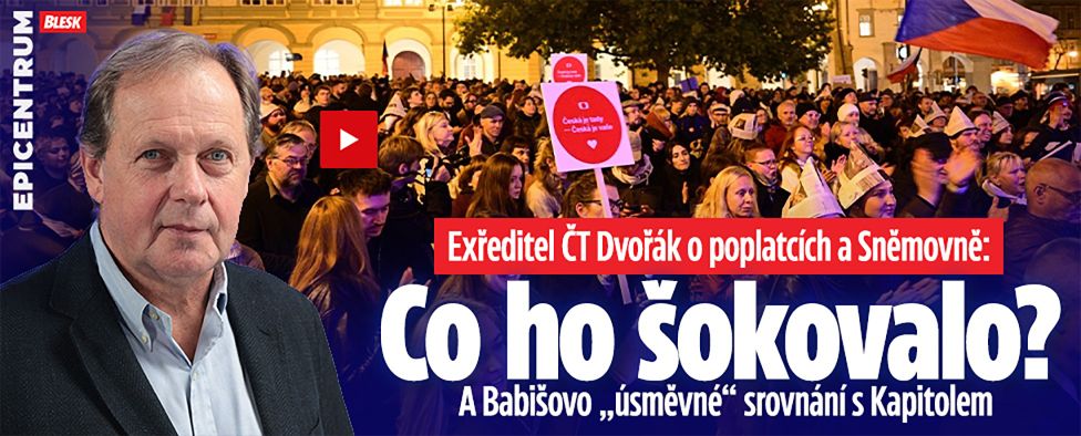 Exředitel ČT Dvořák o poplatcích a Sněmovně: Co ho šokovalo?