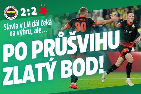 Slavia v LM dál čeká na výhru, ale... Po průšvihu zlatý bod!