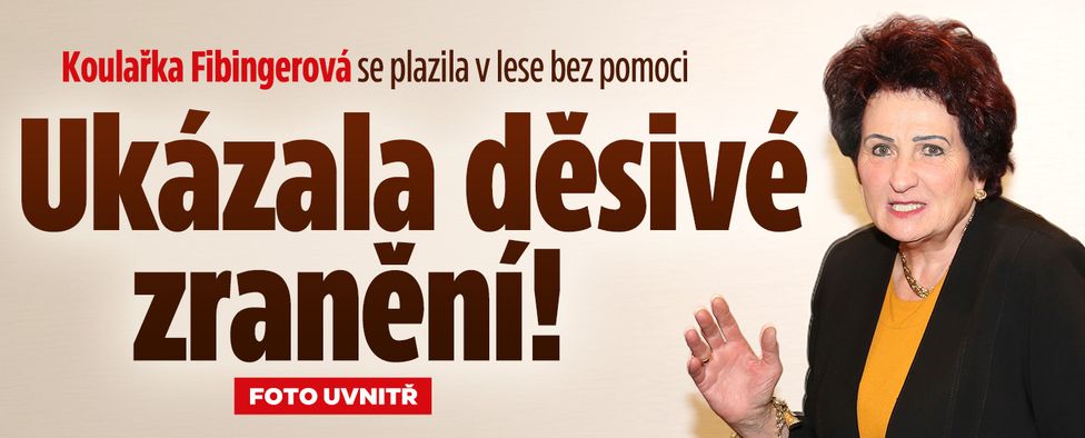 Koulařka Fibingerová se plazila v lese: Ukázala děsivé zranění!