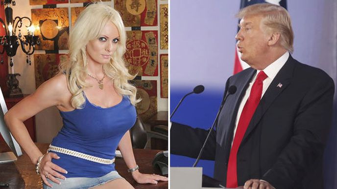 Pornoherečka Stormy Daniels a Donald Trump