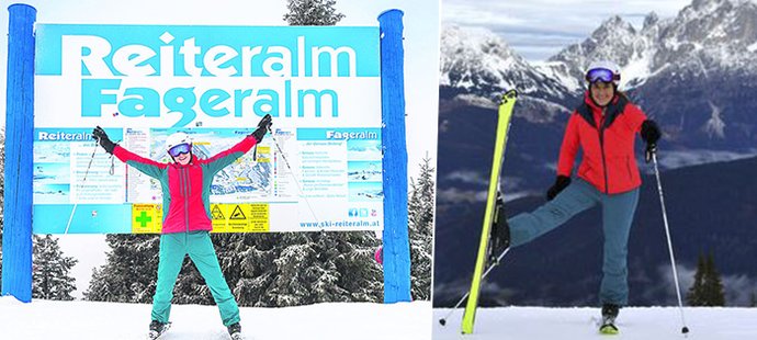 Šárka Strachová si užívá lyží už jen jako amatérka...