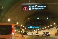 Strahovský tunel byl ve směru na Smíchov zavřený: Nešly v něm kamery
