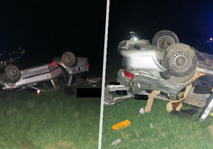 Na Strakonicku vylétl automobil ze silnice: Řidič (†47) byl na místě mrtev.