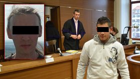 Před soudem v Č. Budějovicích stanul romský mladík (vpravo), který čelí obvinění ze smrtícího napadení Milana Š. (vpravo)