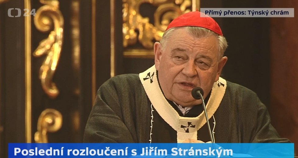 Poslední rozloučení s Jiřím Stránským: kardinál Dominik Duka (10. 6. 2019)