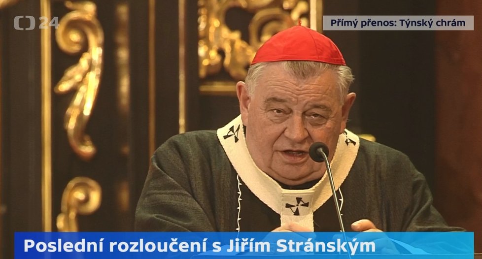 Poslední rozloučení s Jiřím Stránským: kardinál Dominik Duka (10. 6. 2019)