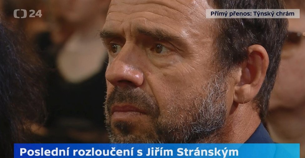 Poslední rozloučení s Jiřím Stránským: herec Petr Forman (10. 6. 2019)
