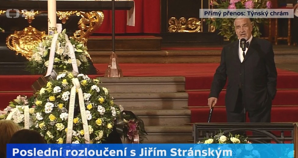 Poslední rozloučení s Jiřím Stránským: Karel Schwarzenberg (10. 6. 2019)