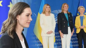 Dámská jízda v europarlamentu: Šéfky EU vítaly Olenu Zelenskou, poslanci tleskali a posílají miliardy