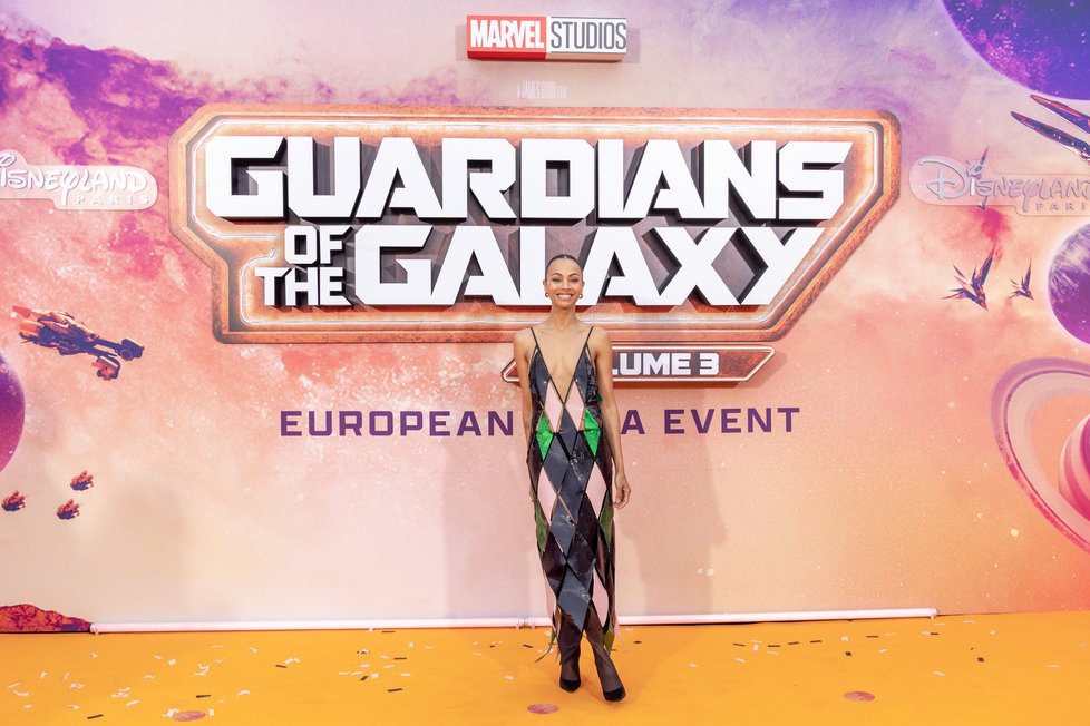Evropské gala filmu Strážci Galaxie: Volume 3 v Paříži