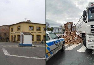 Zbořená kaplička Všech svatých u Veselské brány ve Strážnici