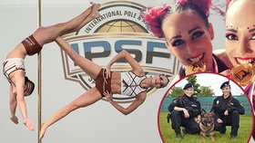 Strážnice Nikol Vítečková (28) s Alenou Schaffartzikovou (27)  vládnou pole dance u nás i ve světě.