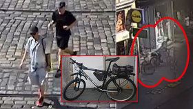 Dva muži ukradli v ulici Na Poříčí kola, patřila strážníkům.