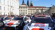 Středoevropská rally byla slavnostně zahájena na Hradčanském náměstí